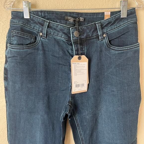 NWT Prana Buxton, Deep Blue, relaxed boyfriend jeans size 6 - Picture 4 of 11